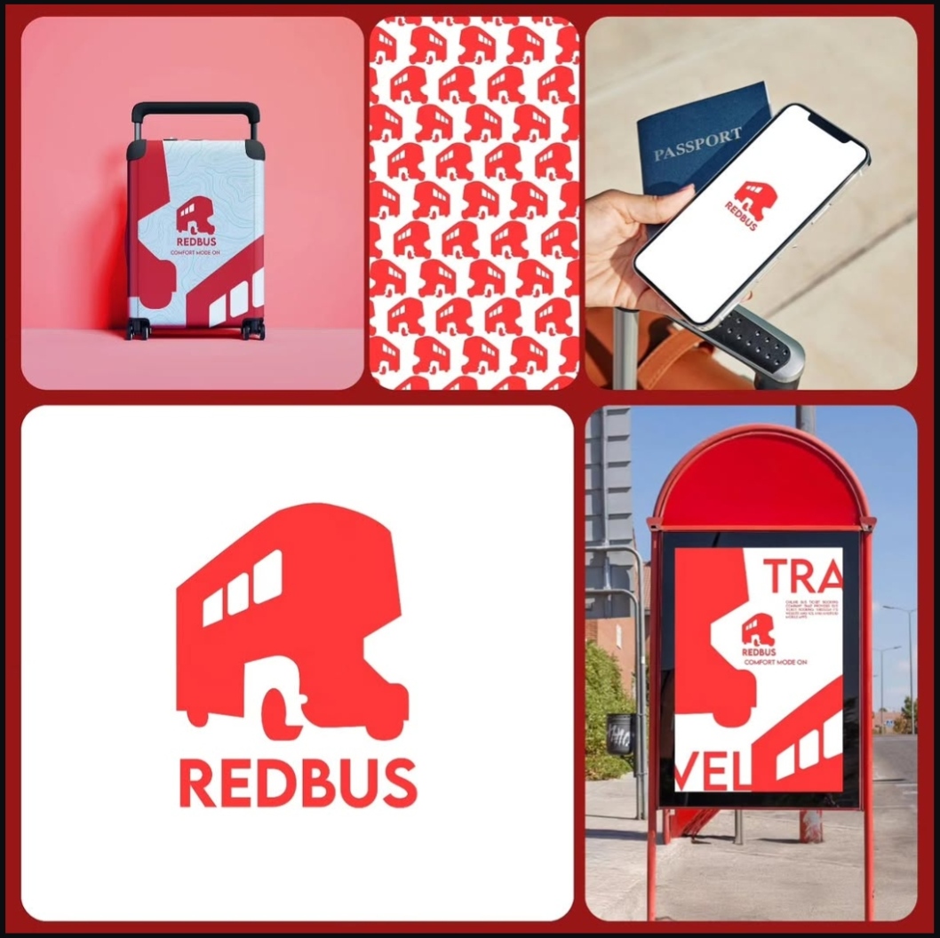 RedBus Rebranding Collage
