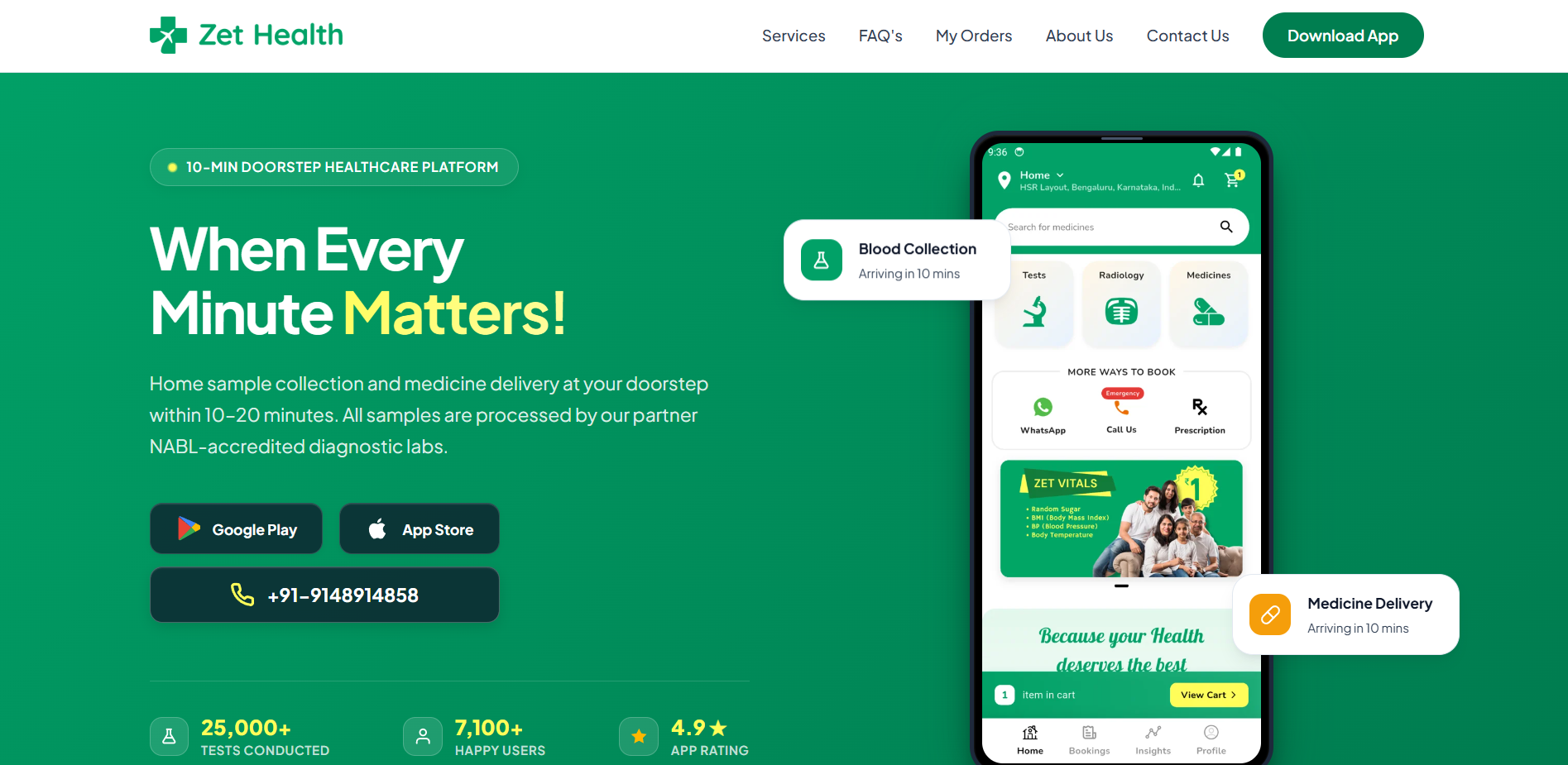 Zet Health Homepage